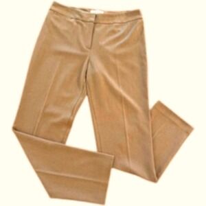 TALBOTS Dark Tan Knit Straight Leg Trousers Size‎ 8